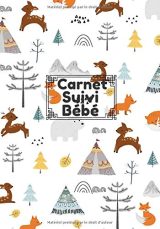 Carnet suivi bébé: Journal de bord pour bébé et nouveau-nés, suivi nounou, allaitement, carnet de notes sur le sommeil, l'éveil et la santé - 100 pages Format 18 x 25 cm