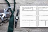Journal de gratitude pour hommes - 104 pages Format 19x23 cm