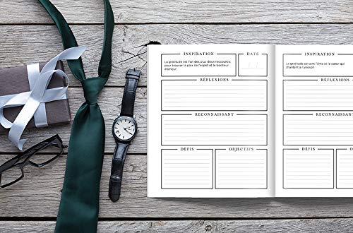 Journal de gratitude pour hommes - 104 pages Format 19x23 cm