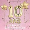 10 ans Le livre d'or de mon Anniversaire: Un livre d'or pour le 10e anniversaire - 100 pages pour les félicitations écrites - 21 x 21 cm