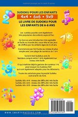 Sudoku pour les enfants 4x4 - 6x6 - 9x9 - 180 sudoku - Niveau : très facile - avec des solutions - 92 pages Format 15 x 22 cm