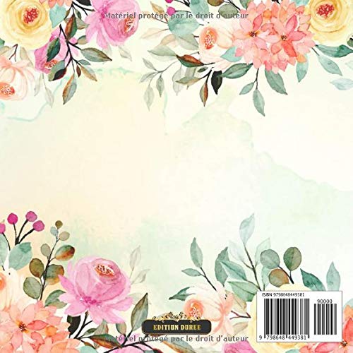 Livre d'Or Mariage, Noce, Pacs, Anniversaire, Départ en retraite, Enterrement de vie de jeune fille, Baptême, Fêtes et occasions spéciales - 100 pages Format 21 x 21 cm