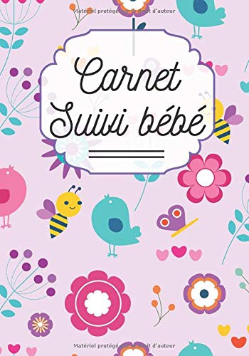 Carnet suivis bébé : Journal de bord pour bébé et nouveau-nés, allaitement, carnet de notes sur le sommeil, l'éveil et la santé des bébés - 100 pages Format 18 x 25 cm