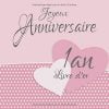 1 an Livre d'or I Joyeux Anniversaire I Félicitations et Jolis Souvenirs I Vintage Rose I anniversaire decoration 1 an Fille ou garcon I 120 pages Format 21,5 x 21,5 cm