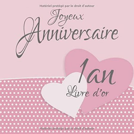 1 an Livre d'or I Joyeux Anniversaire I Félicitations et Jolis Souvenirs I Vintage Rose I anniversaire decoration 1 an Fille ou garcon I 120 pages Format 21,5 x 21,5 cm