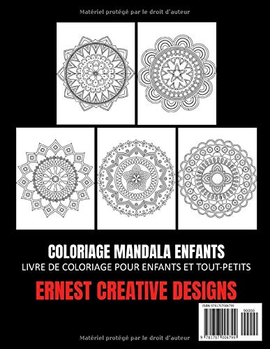 Coloriage Mandala Enfant : 55 Mandala à Colorier pour enfants - 113 pages Format 21,5x28cm