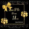 Livre D'Or Anniversaire 18 Ans : Cadeau Fete Décoration Souvenirs, Beau Livre D'Or A Compléter - 100 pages Format 21,5 x 21,5 cm