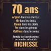 70 ans: Livre d'or pour anniversaire - Soixante dix années - Cadeau personnalisable pour fête d'anniversaire - 100 pages, 21,59 x 21.59 cm