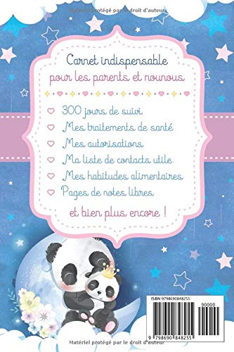 Carnet de Liaison Nounou: Cahier / Agenda ultra pratique pour Assistante maternelle et Parents | Journal de suivi bébé et enfant à remplir avec amour