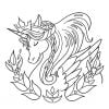 Licorne livre de coloriage Pour les enfants de 4 à 8 ans - 63 pages Format 21,5 x 21,5 cm