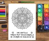 Mandalas livre de coloriage pour adultes : 37 pages antistress avec des citations motivantes et inspirantes - 80 pages Format A4