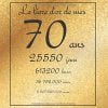 Le livre d'or de mes 70 ans - livre à personnaliser pour anniversaire - 21 x 21 cm 75 pages