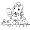 Licorne livre de coloriage Pour les enfants de 4 à 8 ans - 63 pages Format 21,5 x 21,5 cm