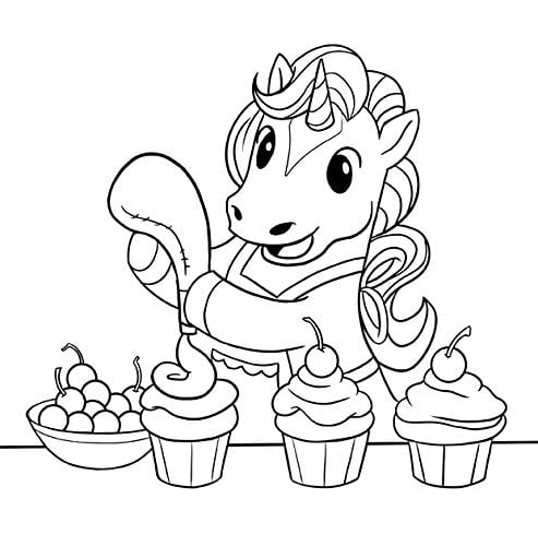 Licorne livre de coloriage Pour les enfants de 4 à 8 ans - 63 pages Format 21,5 x 21,5 cm