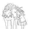 Licorne livre de coloriage Pour les enfants de 4 à 8 ans - 63 pages Format 21,5 x 21,5 cm