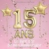 15 ans Le livre d'or de mon Anniversaire : Un livre d'or pour le 15e anniversaire - 100 pages pour les félicitations écrites - 21 x 21 cm