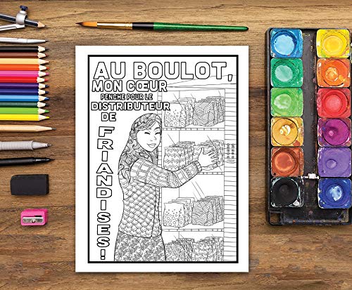 Vie administrative : Livre de coloriage pour adultes : 51 pages à colorier drôles pour secrétaires, assistantes et assistants dans l'administration - 106 pages Format A4