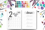 Apprenons les nombres : Cahier d’écriture : Nombres et Maths : pour maternelles et primaires - 86 pages Format 21,5 x 28 cm