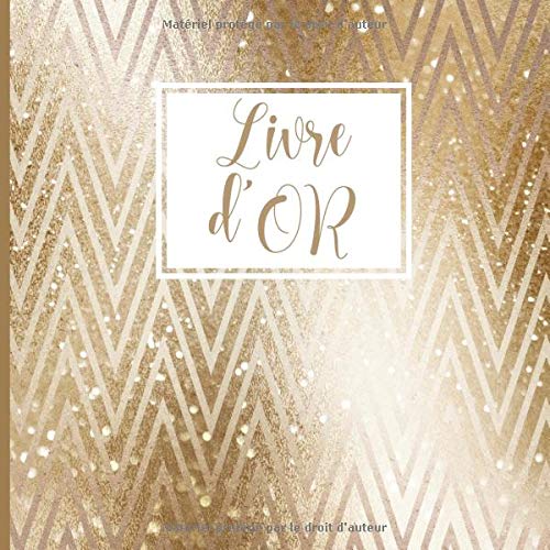 LIVRE D'OR : Mariage | Anniversaire | Baby Shower | Naissance | Baptême | 101 pages Format 21,5 x 21,5 cm