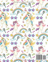 Cahier De Musique : Carnet De Partitions Licorne - 6 Grosse Portées - Format A4 - 110 Pages