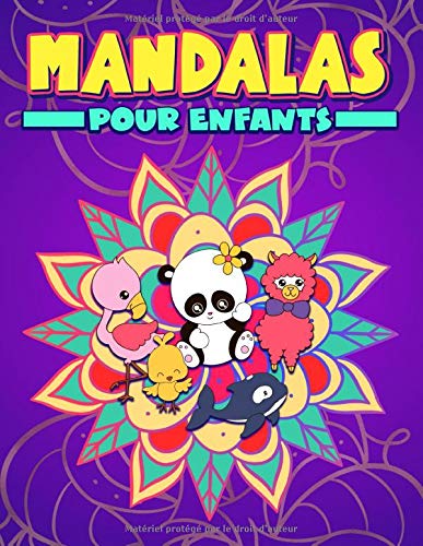 Mandalas pour enfants animaux : livre de coloriage pour débutants - 104 pages Format A4