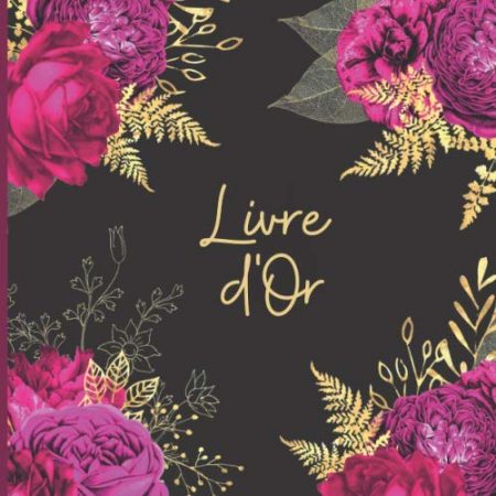 Livre d'Or Mariage, Noces, PACS, Enterrement Vie de Jeune Fille, Anniversaire, Retraite | Format Carré 21 x 21 cm | 100 pages en couleur
