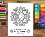 Mandalas livre de coloriage pour adultes : 37 pages antistress avec des citations motivantes et inspirantes - 80 pages Format A4