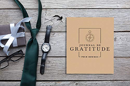 Journal de gratitude pour hommes - 104 pages Format 19x23 cm