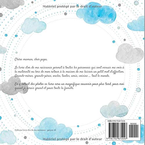 Le Livre d'Or de ma Naissance - Je suis un garçon : Livre d'or naissance garçon | Fête de naissance bébé | 100 pages Format 21 x 21 cm
