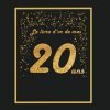 Le livre d'or de mes 20 ans : livre cadeau anniversaire à personnaliser - 21x21cm 75 pages