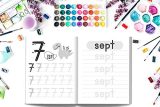 Apprenons les nombres : Cahier d’écriture : Nombres et Maths : pour maternelles et primaires - 86 pages Format 21,5 x 28 cm