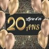 Livre d'or 20 ans : Livre pour l’Anniversaire à Personnaliser. 108 Pages pour les Félicitations, Encouragements. Registre pour Cadeaux. Format 21 x 21 cm