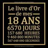 18 ans: Livre d'or pour anniversaire - La majorité - Cadeau personnalisable pour fête d'anniversaire - 100 pages, 21,59 x 21.59 cm