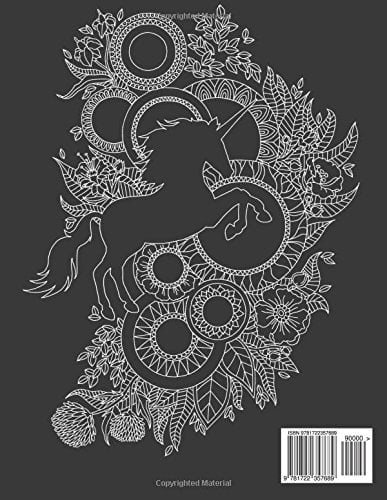 Licornes Livre de coloriage mandala - 60 belles licornes - 126 pages Format A4