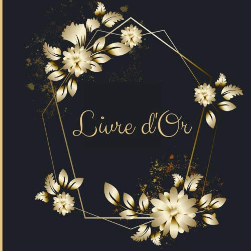 Livre d'Or Mariage, Noces, Anniversaire, Retraite | Format Carré 21 x 21 cm | Couverture Souple & Mate | 110 pages