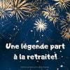 Une légende part à la retraite : Livre d'or pour départ en retraite - alternative carte retraite - 100 pages Format 21 x 21 cm