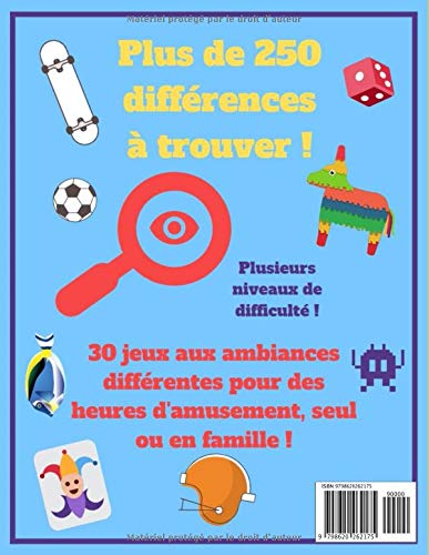 Trouve les Différences - 30 JEUX: Dès 5 ans - Livre de jeux pour enfant, cahier d'activité - 92 pages Format A4