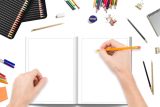 Cahier à dessin pour enfants : 100 pages pour s'entraîner à dessiner des animaux, des formes, des lettres - 108 pages Format 21,5 x 28 cm