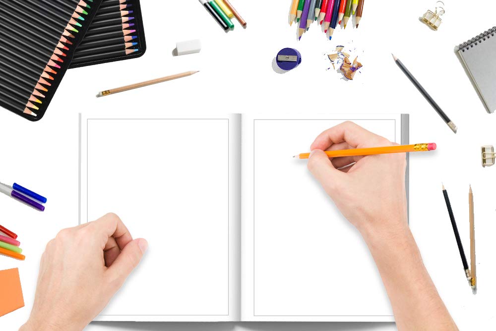 Cahier à dessin pour enfants : 100 pages pour s'entraîner à dessiner des animaux, des formes, des lettres - 108 pages Format 21,5 x 28 cm