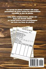 Carnet de pêche : Carnet pour pêcheur - Notez et conservez les informations importantes lors de vos séances de pêche - Format 15,24x22,86cm - 100 pages