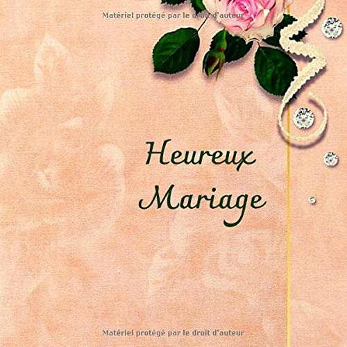 LIVRE D'OR MARIAGE - 51 pages Format 21,5 x 21,5 cm