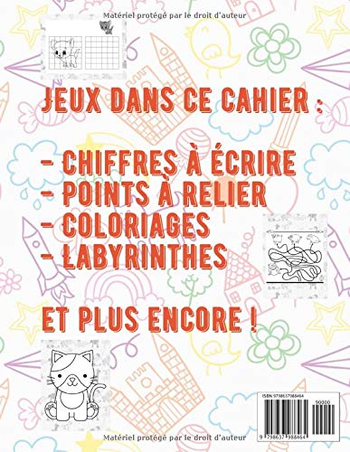 Cahier de jeux et activités pour enfants - 100 jeux réalisable dès 3 ans - 102 pages Format A4