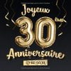 Joyeux 30ème Anniversaire - Livre d'Or : Décoration pour le 30ème anniversaire - 30 Ans Déco et Cadeau pour homme ou femme - 82 pages Format 21,5 x 21,5 cm