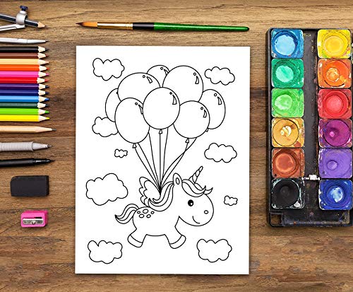 Licornes livre de coloriage pour enfants de 4 à 9 ans - cahier d’activités filles et garçons - 68 pages Format A4