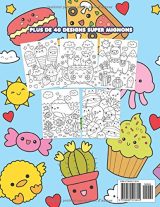 Kawaii livre de coloriage : Plus de 40 pages de coloriage Kawaii doodle mignonnes et amusantes pour enfants et adultes - 108 pages Format 21,5 x 28 cm