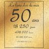 Le livre d'or de mes 50 ans - livre à personnaliser pour anniversaire - 21x21 cm 75 pages