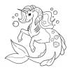Licorne livre de coloriage Pour les enfants de 4 à 8 ans - 63 pages Format 21,5 x 21,5 cm