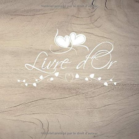 Livre d’or | Fête, Baptême, Baby Shower, Anniversaire, Mariage, PACS, Noce, Retraite | 100 pages à remplir | Format 21 x 21 cm