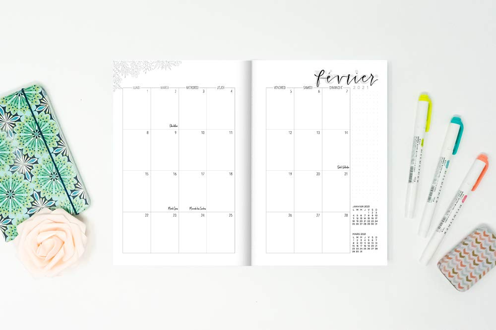 Agenda 2021 : Joyeux bordel : Carnet semainier & journalier, calendrier - 138 pages Format 15 x 22 cm