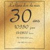 Le livre d'or de mes 30 ans - livre à personnaliser pour anniversaire - 21x21cm 75 pages